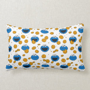 Cookie Monster   C is for Cookie Pattern Lumbar Pillow