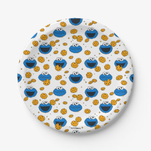 Cookie Monster   C is for Cookie Pattern Paper Plate