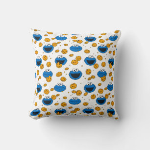 Cookie Monster   C is for Cookie Pattern Throw Pillow