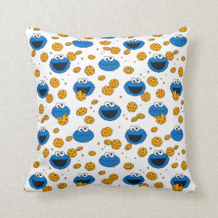 Cookie Monster   C is for Cookie Pattern Throw Pillow