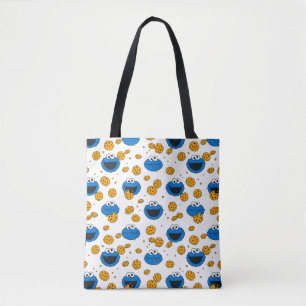 Cookie Monster C is for Cookie Pattern Tote Bag