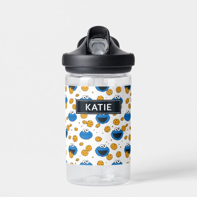 Cookie Monster | C is for Cookie Pattern Water Bottle (Front)
