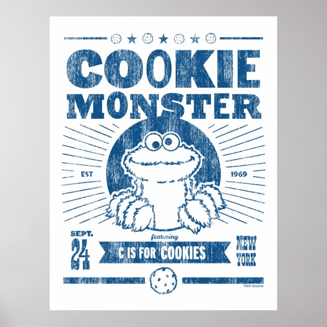Cookie Monster - C is for Cookies Poster (Front)