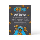 Cookie Monster Chalkboard Baby Shower Invitation