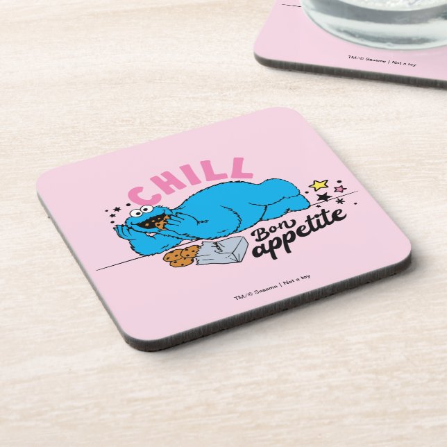 Cookie Monster | Chill Bon Appetite Coaster (Left Side)