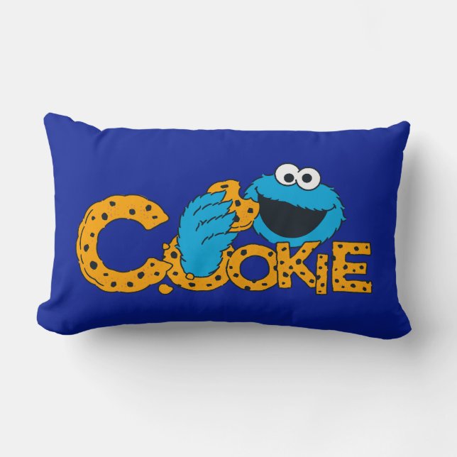 Cookie Monster | Cookie! Lumbar Pillow (Front)