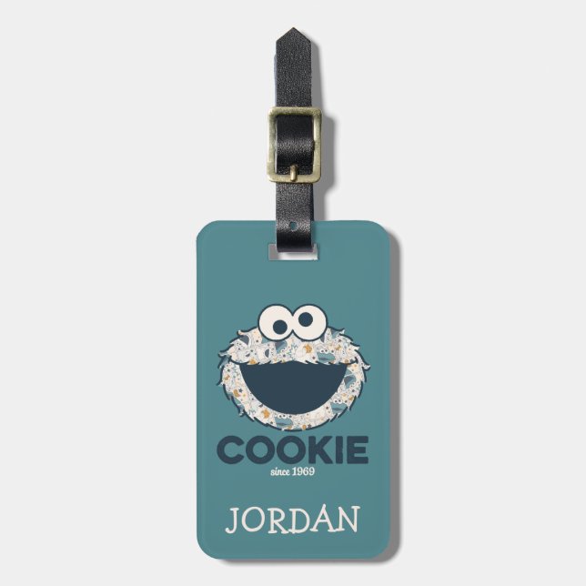 Cookie Monster | Cookie Since 1969 Luggage Tag (Front Vertical)