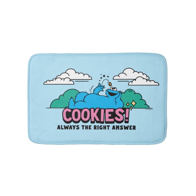 Cookie Monster | Cookies Always the Right Answer Bath Mat (Front)