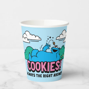 Cookie Monster   Cookies Always the Right Answer Paper Cups