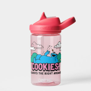 Cookie Monster   Cookies Always the Right Answer Water Bottle