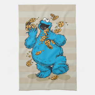 Cookie Monster Crazy Cookies Kitchen Towel