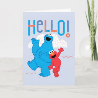 Cookie Monster & Elmo Hello!