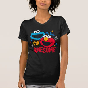 Cookie Monster & Elmo Yeah, I'm Awesome T-Shirt