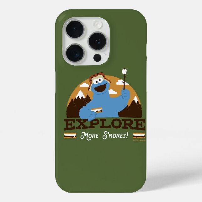 Cookie Monster | Explore More S'mores Case-Mate iPhone Case (Back)