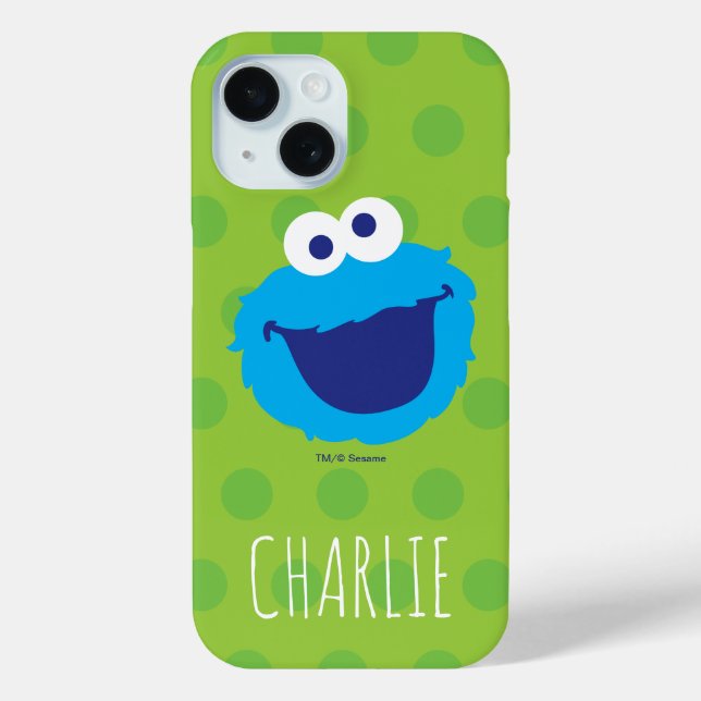 Cookie Monster Face | Add Your Name Case-Mate iPhone Case (Back)