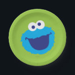 Cookie Monster Face Paper Plate<br><div class="desc">Check out this adorable Cookie Monster face!        This item is recommended for ages 2 . ©  2014 Sesame Workshop. www.sesamestreet.org</div>
