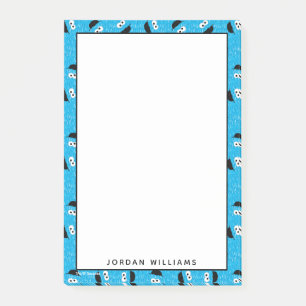 Cookie Monster Fur Face Pattern Post-it Notes