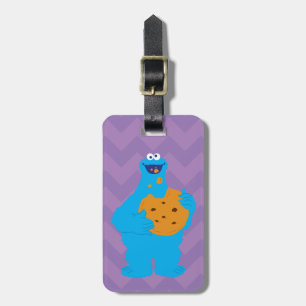 Cookie Monster Graphic Luggage Tag
