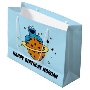 Cookie Monster   Happy Birthday Large Gift Bag