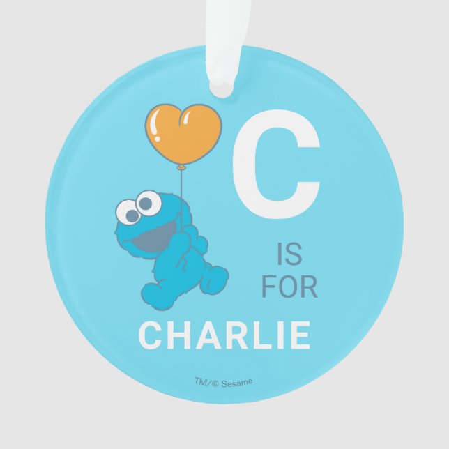 Cookie Monster Heart Balloon (devant)