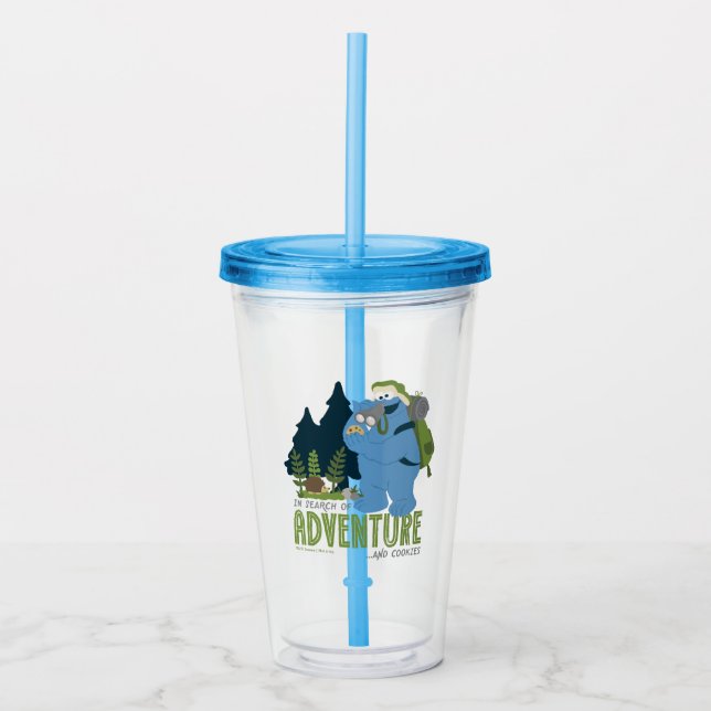 Cookie Monster | In Search of Adventure…And Cookie Acrylic Tumbler (Front)