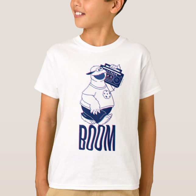 Cookie Monster | Jamming with the Boom Box T-Shirt (Front)