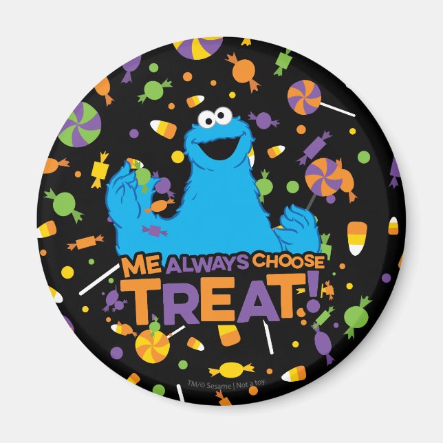 Cookie Monster - Me Always Choose Treat Magnet (Front)