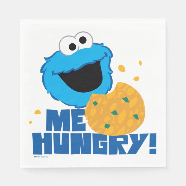 Cookie Monster | Me Hungry! Napkin (Front)