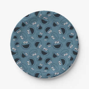 Cookie Monster Me Hungry Pattern Paper Plate