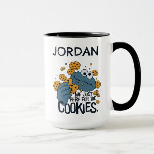 Cookie Monster   Me Just Here for the Cookies Mug