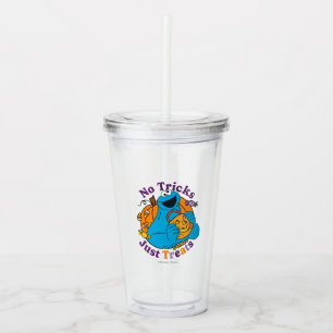 Cookie Monster No Tricks Just Treats Acrylic Tumbler