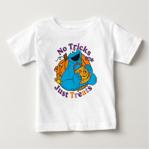 Cookie Monster   No Tricks Just Treats Baby T-Shirt
