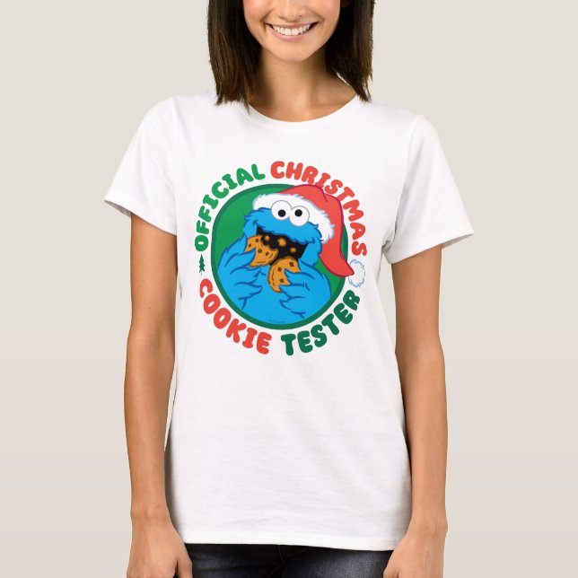 Cookie Monster | Official Christmas Cookie Tester T-Shirt (Front)