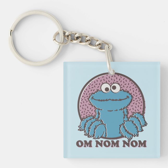 Cookie Monster | Om Nom Nom Keychain (Front)