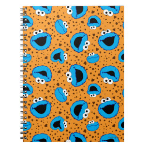 Cookie Monster on Cookie Pattern Notebook
