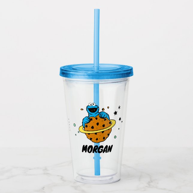 Cookie Monster | Out of This World | Add Name Acrylic Tumbler (Front)
