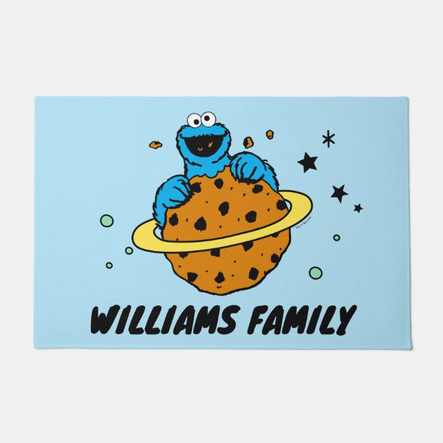 Cookie Monster | Out of This World | Add Name Doormat (Front)