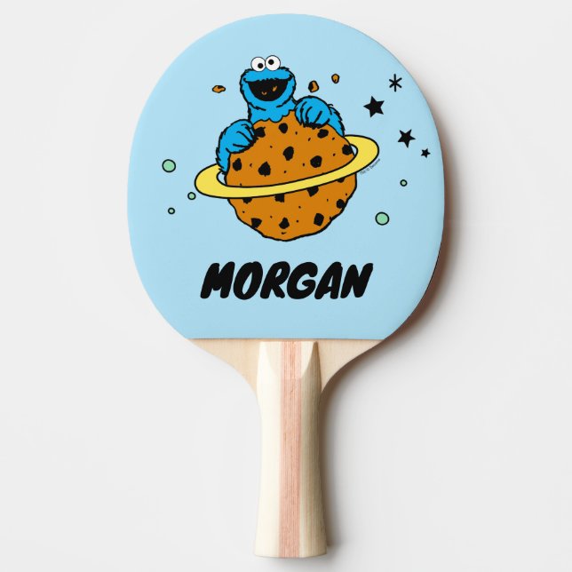 Cookie Monster | Out of This World | Add Name Ping Pong Paddle (Front)