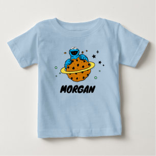 Cookie Monster Out of This World Add Your Name Baby T-Shirt