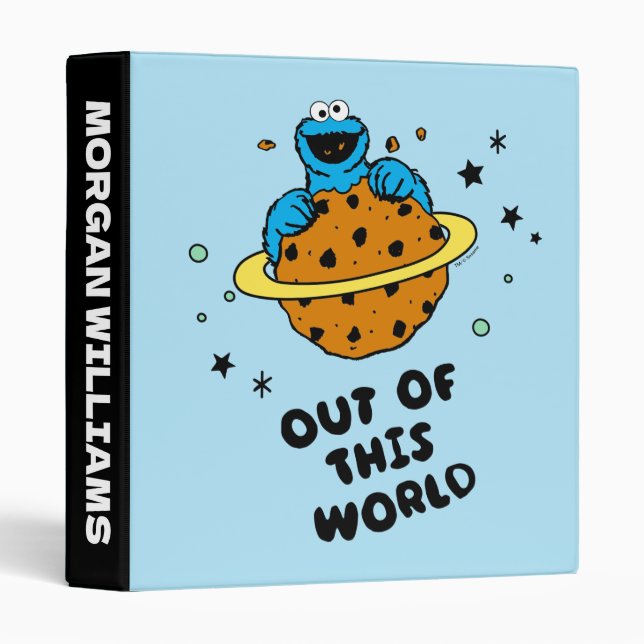 Cookie Monster | Out of This World | Add Your Name Binder (Front/Spine)