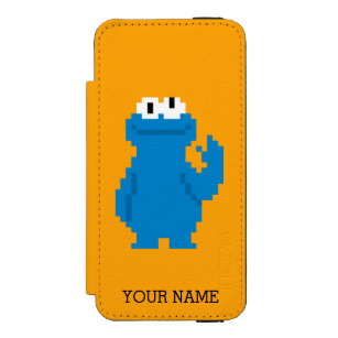 Cookie Monster Pixel Art   Add Your Name Incipio Watson™ iPhone 5 Wallet Case