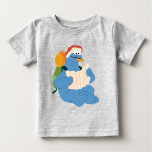 Cookie Monster Reading A Map Baby T-Shirt