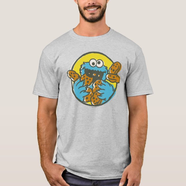 Cookie Monster Retro T-Shirt (Front)