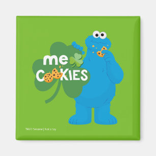 Cookie Monster   Shamrock Love Magnet