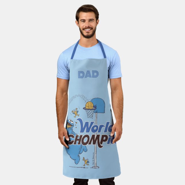Cookie Monster | Shooting Basketball Hoops Apron (Worn)