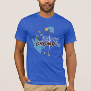 Cookie Monster Shooting Basketball Hoops T-Shirt