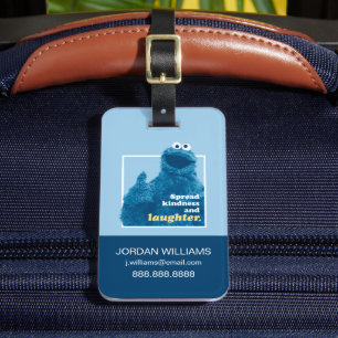 Cookie Monster   Spread Kindness and Laughter Luggage Tag