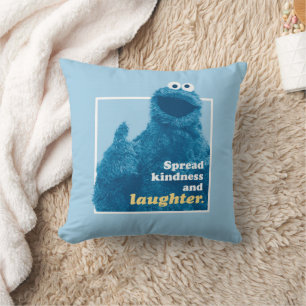 Cookie Monster   Spread Kindness and Laughter Throw Pillow