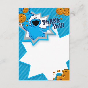 Cookie Monster Thank You Card