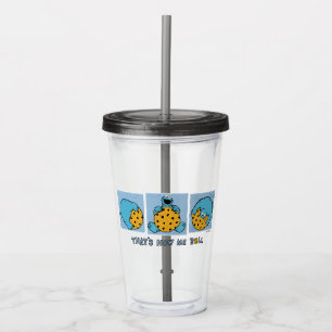 Cookie Monster   That's How Me Roll Acrylic Tumbler